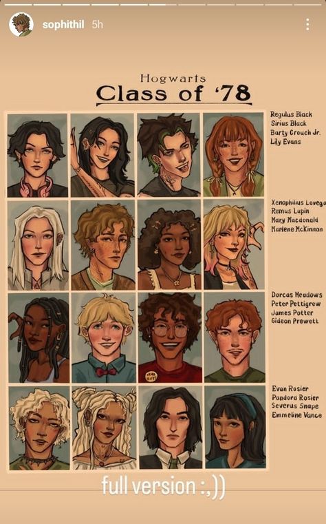 The Marauders Characters, Marauders Yearbook Fanart, All Marauders Era Characters, Marauders Era Yearbook, Marauders Fan Cast, Marauders Yearbook, The Valkyries Marauders, Marauders Era Slytherin, Rosekiller Fanart