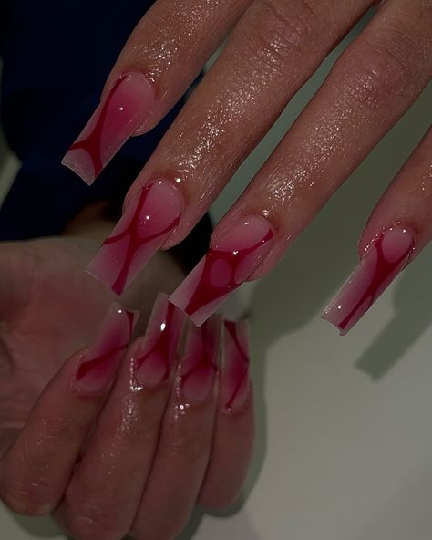 sexy muthaf*ka, you the baddest one 😍😩 #airbrushnails #airbrush #abstractnails #rednails #simplenails #blacknailtech #frenchnails #frenchtipnails #xlnails #longnails #nailreels #nailvideos #nailinspo #taperedsquarenails #coffinnails #nailart #nailartist #handpaintednailart #tampanails #tampanailtech #813nails #813nailtech #clearwaternails #stpetenails #newportricheynails #vbeautypure Air Brush Nail Design, Airbrush Nails Short, Short Airbrush Nails, Air Brush Nails Art, Airbrush Art Nails, Airbrush Acrylic Nails, Airbrushed Nails, Airbrush Nail Art, Bday Nails