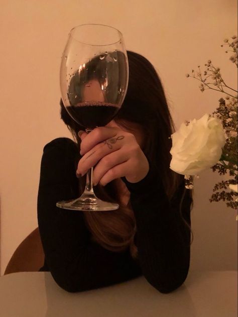 A Glass Of Wine, Glass Of Wine, Wine Glass, A Woman, Wine, Glass