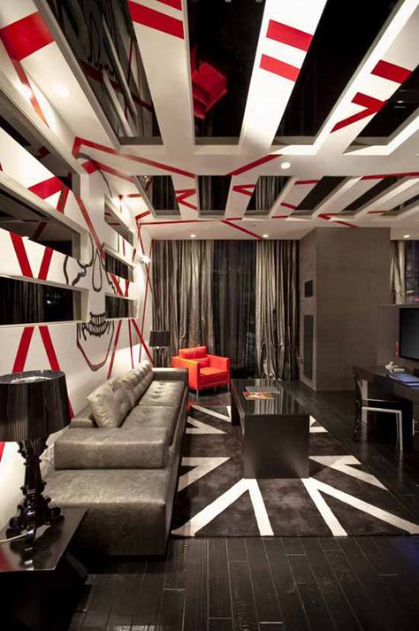 20 Punk Rock Bedroom Ideas | Home Design And Interior Punk Rock Room Ideas, Punk Rock Bedroom Aesthetic, Punk Rock Interior Design, High Tech Home, Punk Rock Bedroom Ideas, 80s Rock Themed Bedroom, Punk Rock Bathroom, Punk Bedroom Ideas, Punk Rock Bedroom