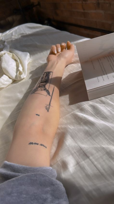 female arm tattoos tattoos Tattoo Female Arms, Arm Scattered Tattoos, Rectangle Arm Tattoo, Inner Arm Tattoo Writing, Both Arm Tattoos, Tattoo In Inner Arm, Tattoos On The Inside Of Your Arm, Female Arm Tattoo Placement, Tattoo Arm Female