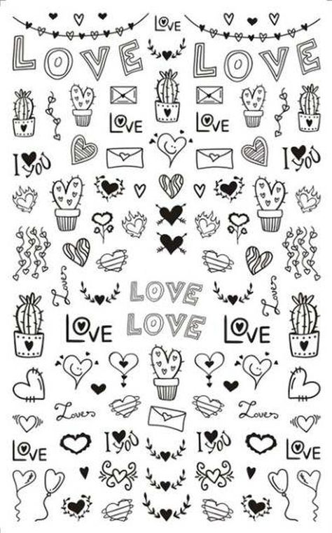 Nail Decals Diy, Bow Nail Art, Makeup Stickers, Bunny Nails, Easter Nail Designs, Heart Nail Art, Nail Stickers Decals, Nail Art Stickers Decals, Nail Art Sticker