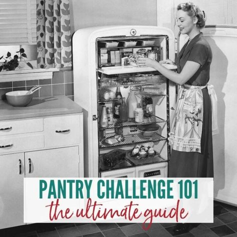 Ever wondered what the buzz is about with the eat from the pantry challenge but don't know how to start? I'm sharing my tried & true tips to help you have a successful no spend challenge. #pantrychallenge #savemoney #areinventedmom Shelf Cooking, Pantry Challenge, Kitchen Inventory, Pantry Inventory, No Spend, No Spend Challenge, Cooking Challenge, Bulk Food, Food Combining