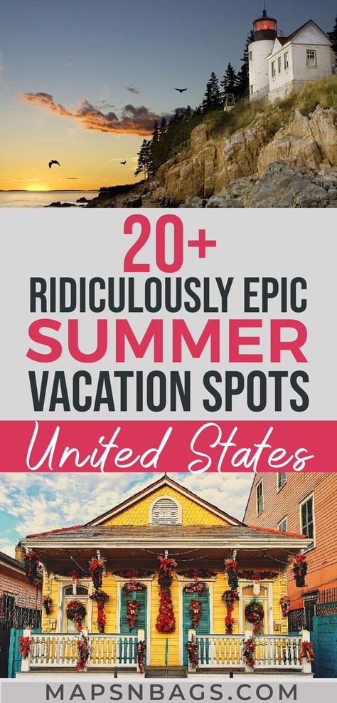 Best Couples Trips In The Us, Summer Vacation Ideas In The Us, Us Vacations With Kids, Best Vacation Destinations In The Us, East Coast Summer Vacation, Couples Weekend Getaway Ideas, Vacation Ideas For Couples, Adventures With Kids, Best Summer Vacations