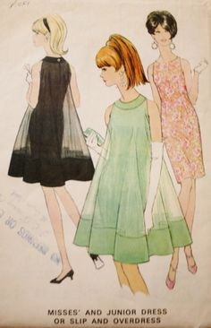 Áo Blu, Sewing Patterns Dresses, 1960s Dresses, Patron Vintage, 1960 Fashion, Fashion 1960s, 1960s Dress, Vintage Dress Patterns, 1960's Dress