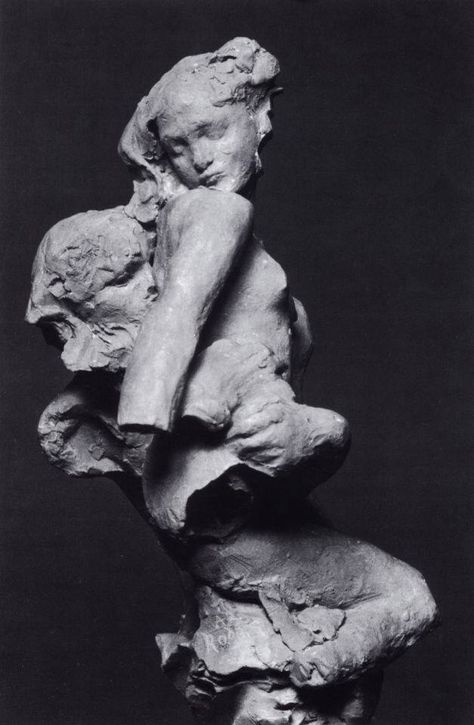 Auguste Rodin - Triton and Nereid, 1893 Auguste Rodin, Statue, Sculpture, Black And White, White, Black