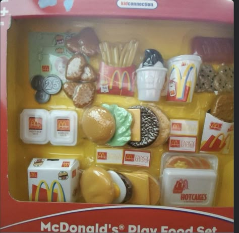 Mcdonalds Play Food Set, 2000 Nostalgia, Discontinued Food, 2000s Toys, Nostalgia 2000s, Kitchen Toy, 2010s Nostalgia, Childhood Memories 90s, Play Food Set