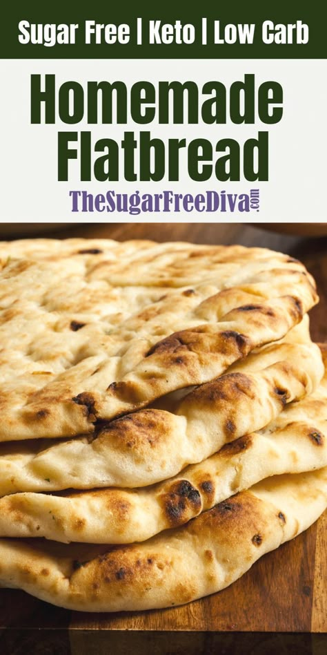 Homemade Flatbread Recipes, Dolce Poche Calorie, Low Carb Flatbread, Homemade Flatbread, Low Carb Low Fat Recipes, Lowest Carb Bread Recipe, Best Low Carb Recipes, Low Carb Low Sugar, Low Carb Pizza