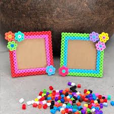 Crafts with a pegboard and fuse beads. Fun crafts for kids! Perler Bead Frame, Perler Bead Crafts, Creative Crafts For Kids, Beads Craft Kids, Perler Beads Ideas, Bead Frames, Beyond Borders, Easy Perler Beads Ideas, Fuse Bead Patterns