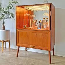 Cocktail Cabinets, Cocktail Cabinet, G Plan, Drinks Cabinet, Deco Furniture, Art Deco Furniture, Bar Cabinet, Mid Century Modern Style, Led Strip Lighting