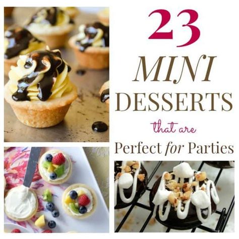 Easy Mini Desserts Recipes, Dessert Bord, Mini Dessert Easy, Finger Desserts, Mini Dessert Recipes, Dessert Mini, Mini Dessert Cups, Dessert Shooters, Mini Torte