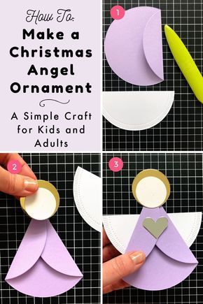 Christmas Sunday School Crafts, Christmas Sunday School, Advent Crafts, Christmas Angel Crafts, Christmas Angel Ornaments, Instruções Origami, Angel Crafts, Christmas School, Christmas Card Crafts