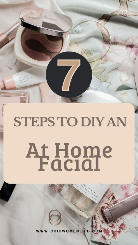 7 Steps to DIY an At Home Facial Lactic Acid Skincare, Getting A Facial, Diy Facials, At Home Facial, Facial Recipe, Steaming Your Face, Face Steaming, Facial At Home, Skin Vitamins