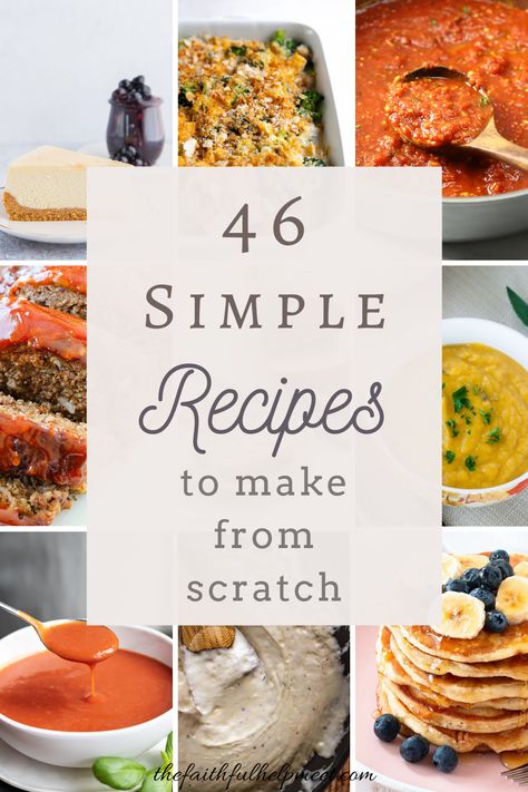 Cook From Scratch, Us Money, Make From Scratch, Homemade Pantry, Recipes To Cook, Mom Of Three, Cooking For Beginners, Homemade Dinner, Cooking Basics