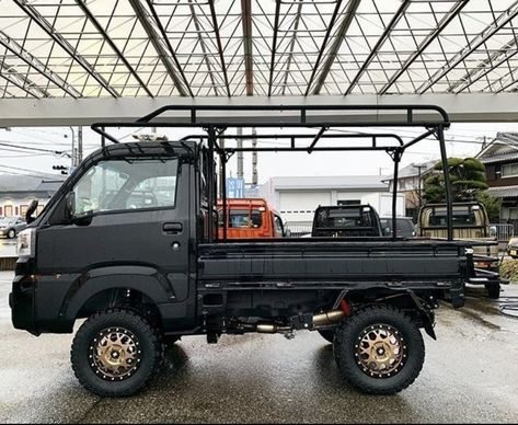 Kei Truck, Mobil Off Road, Mini Trucks 4x4, Vw Eurovan, Adventure Car, Kei Car, Mini Truck, Truck Camping, Cool Vans