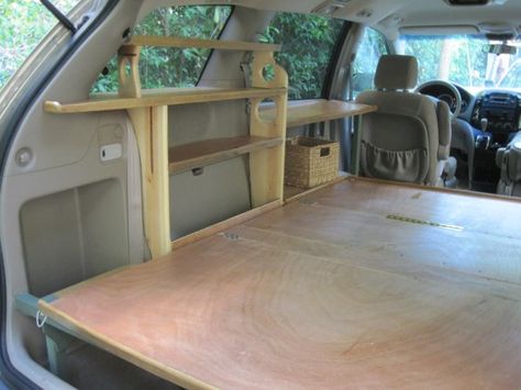 Minivan Conversion Thanks meeirkat!! crosscountrycrimpers.com Sienna Van, Minivan Camper Conversion, Campervan Bed, Suv Camper, Minivan Camping, Van Dwelling, Car Camper, Mini Camper, Camper Van Conversion Diy