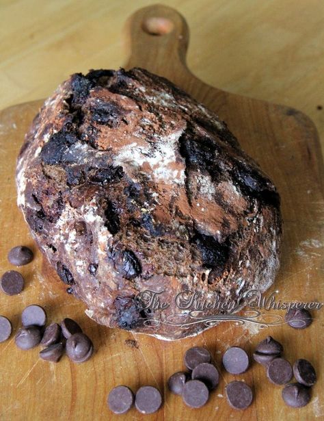 Awesomest Double Chocolate Chunk Crusty No Knead Bread No Knead Sandwich Bread, Rock Crock Recipes, Oven Bread, Dutch Oven Bread, No Yeast Bread, Knead Bread Recipe, Artisan Bread Recipes, Knead Bread, Dutch Oven Recipes