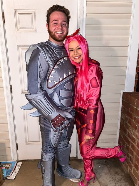 Shark Boy And Lava Girl Costumes College, Sharkboy And Lavagirl Costume Couple, Shark Boy Lava Girl Costume, Shark Boy And Lava Girl Costumes, Lava Girl Halloween Costume, Sharkboy Costume, Sharkboy And Lava Girl, Sharkboy And Lavagirl Costume, Lava Girl Costume