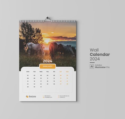 2024 Wall Calendar Design Template on Behance Wall Calendar Design Ideas Creative, Calander 2024 Ideas, Calendar Template 2024, Calendar Design 2024, 2024 Calendar Design, Wall Calendar Design Ideas, Calander Design Ideas, Calender 2024 Designs, Wall Calendar Ideas