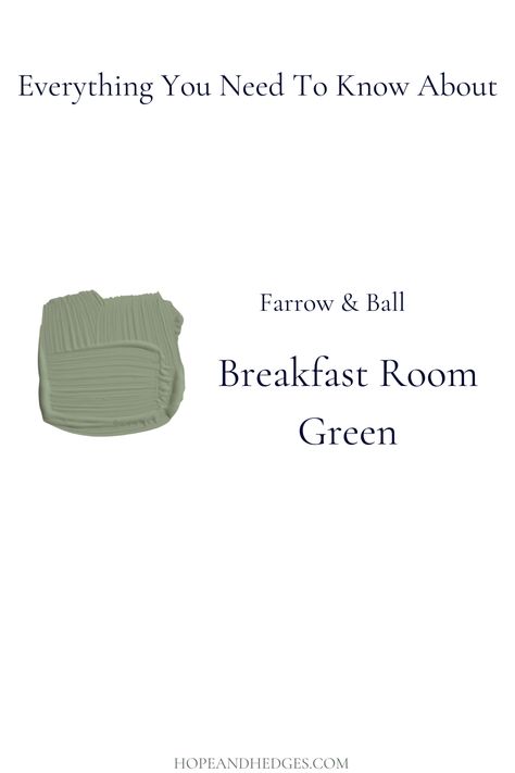 Trending Now: Green Paint Colors! If you're looking for a beautiful exterior or interior green paint color, be sure to check out Farrow and Ball Breakfast Room Green! Breakfast Room Green by Farrow and Ball is a cheerful color that is a great option for green painted walls, painted green furniture, green shutters, painted green door, or other DIY painting projects! Breakfast Room Green Kitchen, Farrow And Ball Greens, Breakfast Room Green Farrow And Ball, Farrow And Ball Green Paint, Card Room Green Farrow And Ball, Farrow And Ball Bedroom, Exterior Front Door Colors, Breakfast Room Green, Green Painted Walls