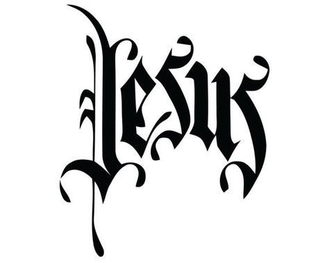 Jesus Script Decal , Jesus Christ Sticker, Jesus Gothic Print Decal , Christian Decal Chrismon Patterns, Cheetah Drawing, Christian Decals, Cornhole Designs, Greek Mythology Tattoos, Tattoo Inspiration Men, Mythology Tattoos, Cross Art, Christian Designs