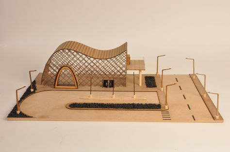 Curve Roof Architecture, Curvy Architecture Model, Curvy Roof Architecture, Curved Roof Architecture, Curved Architecture Model, Curved Hotel Architecture, Curve Building, Interior Design Sketchbook, Arch Building