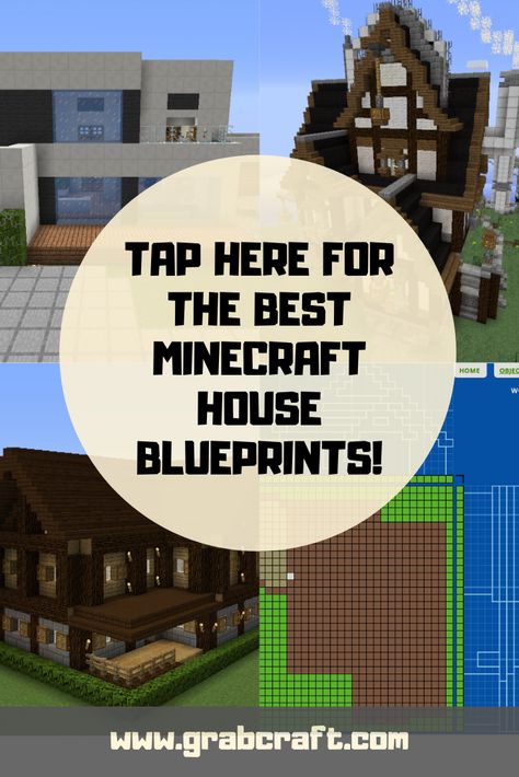 The best Minecraft house blueprints. From small survival houses to huge modern mansions, you’ll be amazed by what you could create in Minecraft. Let’s build together! Pinterest Minecraft House, Mc House Blueprints, Minecraft House Plans How To Build, Minecraft Village Houses Blueprints, Minecraft House Ideas Blueprints How To Build, Blueprint Minecraft House, Big Minecraft Houses Blueprints, Minecraft Houses Building Ideas, Minecraft Mansion Blueprints Floor Plans