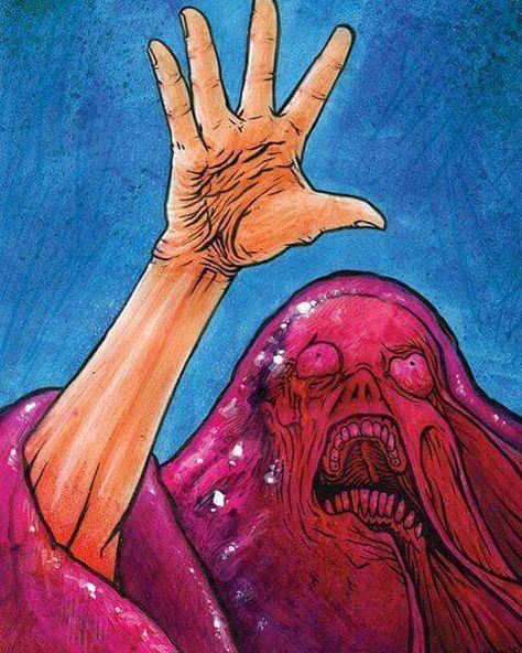 The Blob artwork Blob Monster, Natalie Merchant, Loreena Mckennitt, Mike Oldfield, The Blob, Rockabilly Hair, 80s Horror, Cool Monsters, Ghost Pictures