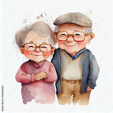 Christmas grandma grandkid vector stock photos, royalty-free images, vectors, video Cute Grandma Drawing, Cartoon Grandma, Watercolor Art Face, Artsy Background, Karakter Disney, Animal Doodles, Portrait Cartoon, Bible Coloring, Cute Couple Art