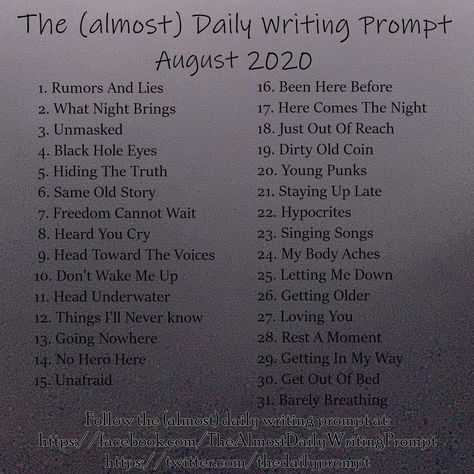 Poem Topics Ideas Poetry, Song Lyric Writing Prompts, Daily Writing Prompts Writers Notebook, Songwriting Topics, August Poetry Prompts, The Almost Daily Writing Prompts, Poem Ideas Topics, Almost Daily Writing Prompts, Poetry Prompts Deep