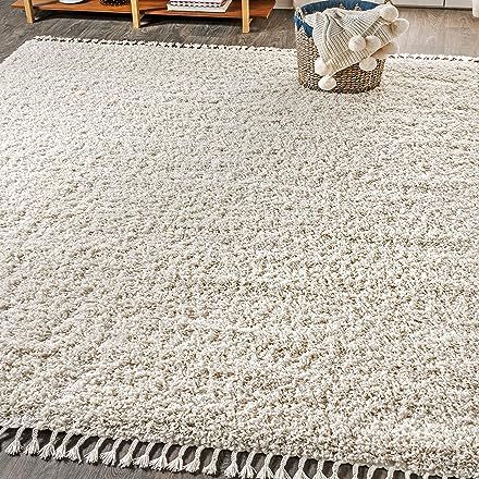 Amazon.com Shopping Cart Shaggy Rugs, Solid Color Rug, Clean Bedroom, Solid Area Rugs, Shag Rugs, Indoor Rug, Cream Area Rug, Cream Rug, Bohemian Area Rugs