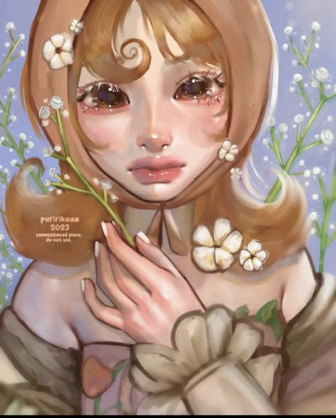 Jelly Art Style, Jelly Art, Art Style, Blonde Hair, Jelly, Blonde, Flowers, Hair, Art