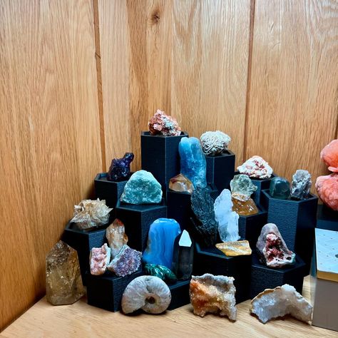 Check out our Extra Large 13 tier podium stand 😎 perfect for large collections of specimens and crystals! Link in bio 🛍️ #crystals #specimen #large #shopsmall #etsyfinds #harrypotter #multilevel #podium #olympics #star Mineral Display, Displaying Crystals, Large Crystals, Crystal Collection, Display Stand, Etsy Finds, Focal Point, Extra Large, Unique Gifts