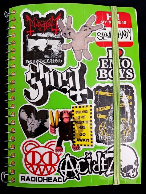 Graffiti School Book, Graffiti Journal Cover, Graffiti Notebook Cover, Sketchbook Front Cover, Modern Journal, Sketchbook Ideas Inspiration, Sketchbook Cover, Art Journal Therapy, Sketchbook Art Journal