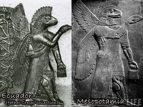 Amazing similarities!! Ecuador & Iraq! Ancient Artefacts, Ancient Aliens, Alien Theories, Ancient Astronaut, Aliens And Ufos, Mystery Of History, Ancient Mysteries, Art Antique, Mesopotamia