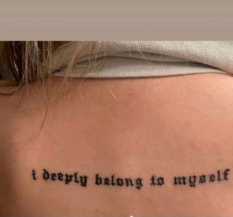 My Favorite What If Tattoo, I Belong To Myself Tattoo, Rejection Is Redirection Tattoo, I Deeply Belong To Myself Tattoo, Feminine Rage Tattoo, Monster Tattoo, Badass Tattoos, Hip Tattoo, Ink Stain