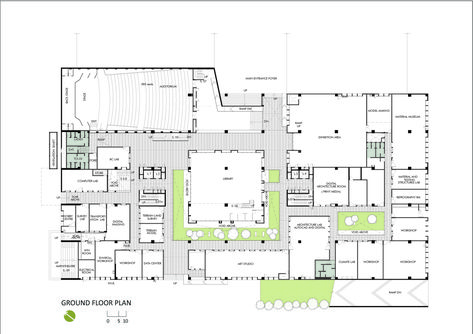 Gallery of Institute at School of Planning and Architecture, Vijayawada / MO-OF - 26 School Building Plans, Architecture College, School Floor Plan, University Plan, Architecture Drawing Presentation, College Architecture, Master Thesis, School Site, Campus Design