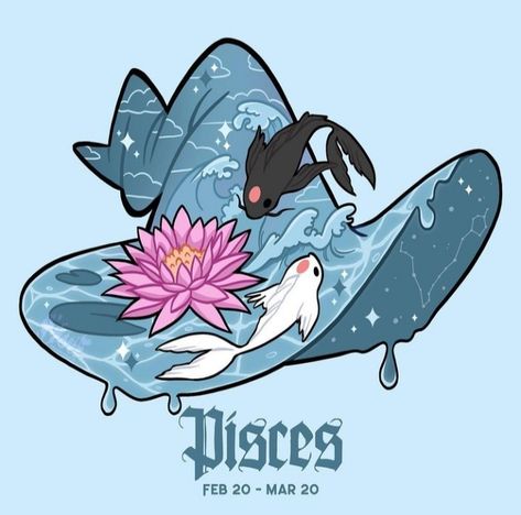 Pisces Character, Caricature Design, Astrology Journal, Sticker Inspiration, W.i.t.c.h Art, Pisces Fish, Witch Drawing, Panel Ideas, Water Pattern