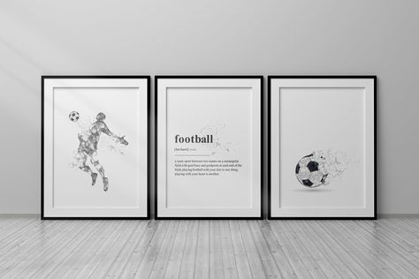 Psg Bedroom, Soccer Wall Decor, Football Room Decor, Football Room, Football Rooms, Football Bedroom, Soccer Wall Art, Football Wall Art, Student Room