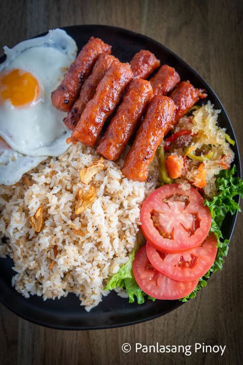 Filipino Rice Bowl Ideas, Silog Meals Plating, Filipino Healthy Food, Filipino Dinner Ideas, Filipino Breakfast Aesthetic, Longanisa Recipe Filipino, Silog Meals Ideas, Meal Plating, Cafe Food Ideas