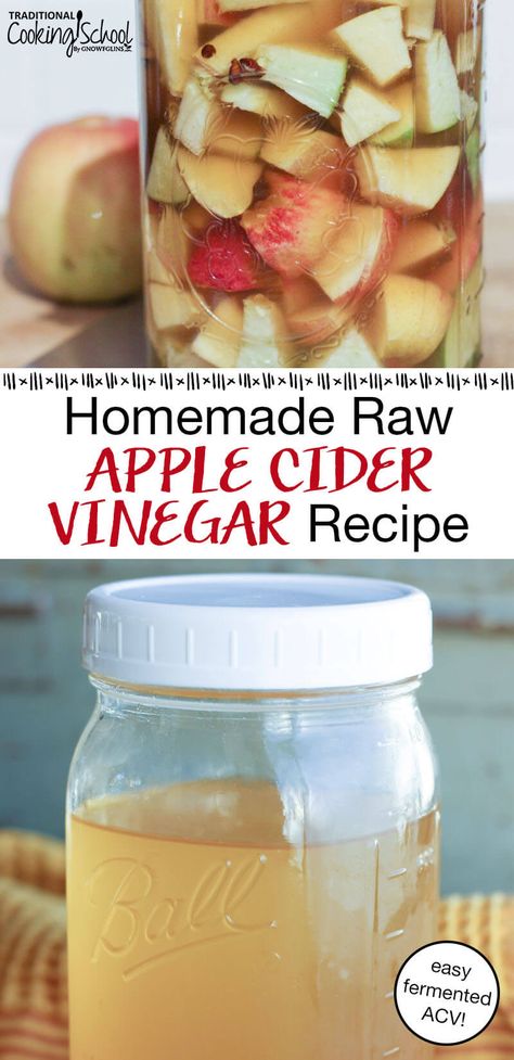 Making Acv Raw Apple Cider Vinegar, Aip Sauces, Apple Scraps, Homemade Apple Cider Vinegar, Detox Baths, Apple Cider Vinegar Recipes, Make Apple Cider Vinegar, Cultured Food, Eat Beautiful