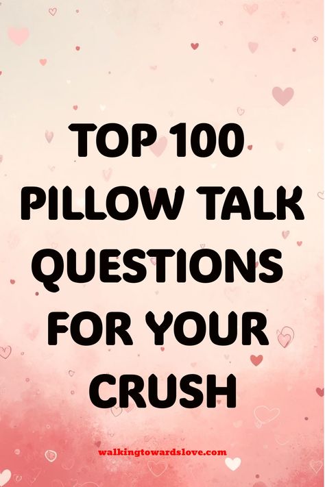 Looking to spark meaningful conversations with your crush? Dive into these thought-provoking pillow talk questions during your next late night chat. From childhood dreams to travel aspirations, these questions will deepen your bond and keep the conversation flowing. Get ready to learn more about each other and create unforgettable memories together. Whether you're in person or chatting virtually, these questions are perfect for building a connection that goes beyond surface level interactions. L Late Night Conversations Topics Crush, What To Talk With Your Crush, Questions To Ask Your Talking Stage, Question For Crush, Late Night Conversations Topics, Talking Stage Questions, Late Night Talks Questions, Things To Talk About With Your Crush, Questions For Your Crush