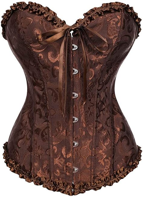 Victorian Masquerade, Brown Corset, Bustier Lingerie, Green Corset, Top Bustier, Top Satin, Blue Corset, Red Corset, Lingerie For Women