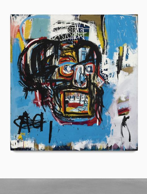 Basquiat Painting Sold For $110 Million To Be Displayed In NYC Basquiat Untitled, Basquiat Skull, Most Expensive Painting, Basquiat Paintings, Expensive Paintings, Basquiat Art, Michel Basquiat, Skull Painting, Jean Michel Basquiat