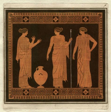 Pierre Francois Hugues D'Hancarville (author) - William Hamilton Classical Greek Vase-Painting Engraving For Sale at 1stDibs Greek Vase Painting, Old Greek Paintings, Greek Vase Art, Classical Greek Art, James Joyce Ulysses, Vase Illustration, Ancient Rituals, Richard Hamilton, Greek Vase