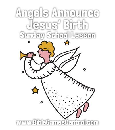 Angels Announce Jesus’ Birth Sunday School Lesson The Angel Visits Mary Lesson, Angel Visits Mary Sunday School Lesson, Lds Primary Christmas Lesson Ideas, Angel Visits Mary Activity, Gabriel Visits Mary Craft For Kids, Christmas Lessons For Kids Church, Bible School Activities, Preschool Sunday School Lessons, Christmas Sunday School Crafts