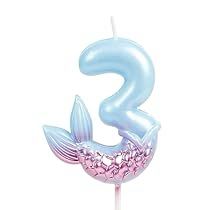 Candles For Cake, Purple Birthday Cake, Mermaid Candles, Cake Toppers Birthday, Purple Cakes Birthday, Mermaid Birthday Decorations, Number Candles Birthday, Specialty Candles, Mermaid Birthday Party Decorations