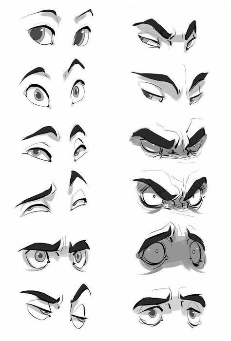 Scared Face, Facial Expressions Drawing, Regard Animal, Eye Expressions, Drawing Face Expressions, Eye Drawing Tutorials, Human Anatomy Drawing, Face Drawing Reference, Angry Face