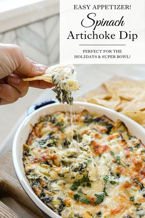 Easy Spinach Artichoke Dip, Recipe For Spinach, Artichoke Recipes, Dip Recipes Easy, Spinach Artichoke Dip, Artichoke Dip, Spinach Artichoke, Sugar Maple, Party Food Appetizers