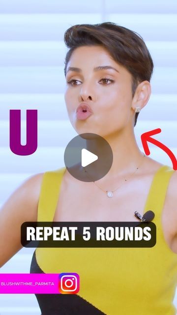 Parmita katkar on Instagram: "💁🏻‍♀️AEIOU 💪👄 Dive into these targeted exercises designed to amplify the range of motion in your jaw, cheeks, mouth, lips, and the entire facial periphery! 🌟 🤩   🧏🏻‍♀️When doing these exercises, it is important to move your jaw far out in each direction until you feel the muscles stretch.   🚨🗣️You shouldn’t feel any pain, only a strong stretch.   🔄 Practice these movements EACH 5-10 times to warm up facial muscles before a face workout routine.   Have you tried my “21 Day face Yoga Mastery program” yet❓  💥 🤔 Can you tell between the two versions you saw in this video, which version would be applicable for a heavy face and which one for someone with a less facial fat?  O! yes there is a variation in exercises for faces with different goals! 🙌👀  # V Line Jaw Exercises, Exercise Face Muscles, Parmita Katkar Face Yoga, Daily Face Yoga Routine, Best Face Exercises, Mouth Exercises Facial Yoga, Jo Line Face Exercise, Cubby Cheeks Exercise, Face Yoga Routine